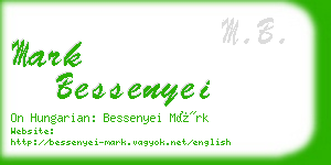 mark bessenyei business card